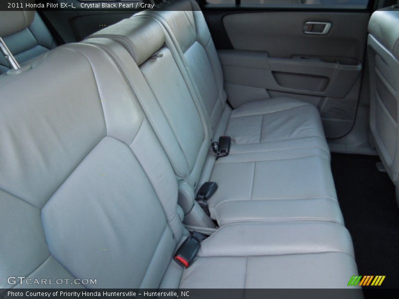 Crystal Black Pearl / Gray 2011 Honda Pilot EX-L