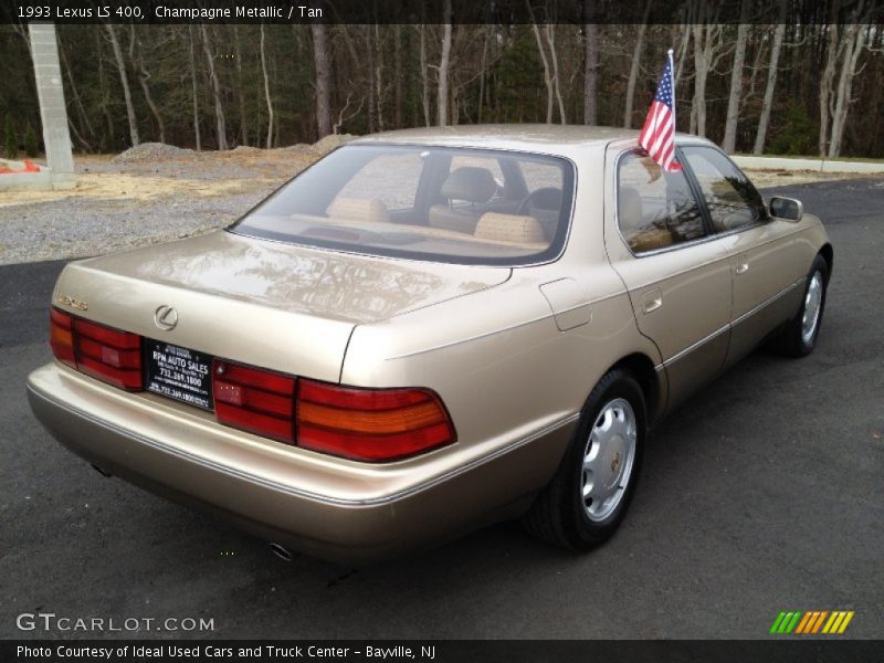 Champagne Metallic / Tan 1993 Lexus LS 400