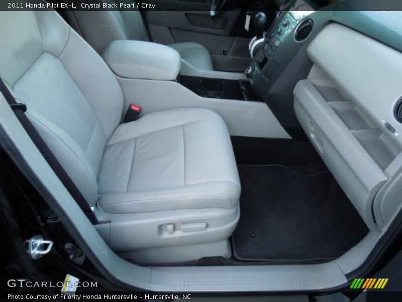Crystal Black Pearl / Gray 2011 Honda Pilot EX-L