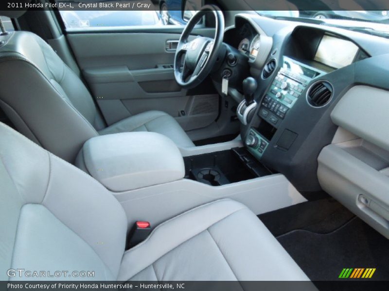 Crystal Black Pearl / Gray 2011 Honda Pilot EX-L