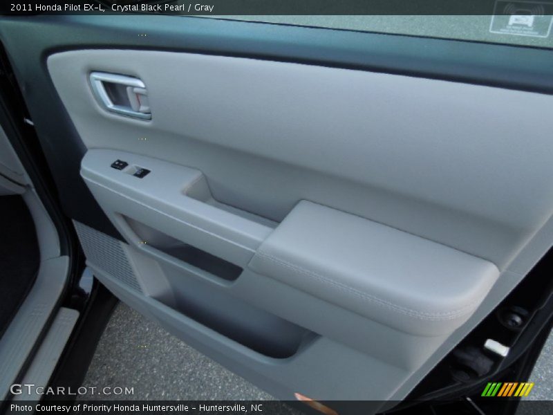 Crystal Black Pearl / Gray 2011 Honda Pilot EX-L