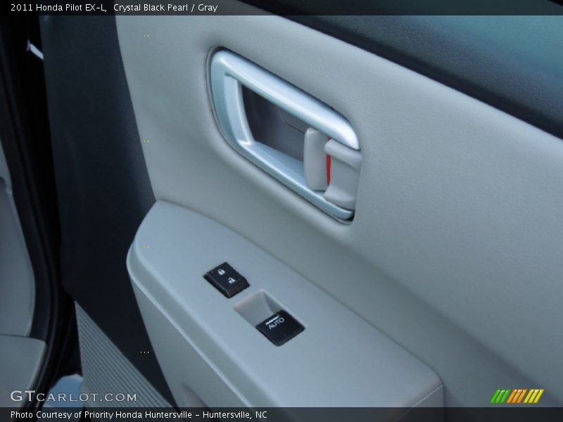 Crystal Black Pearl / Gray 2011 Honda Pilot EX-L