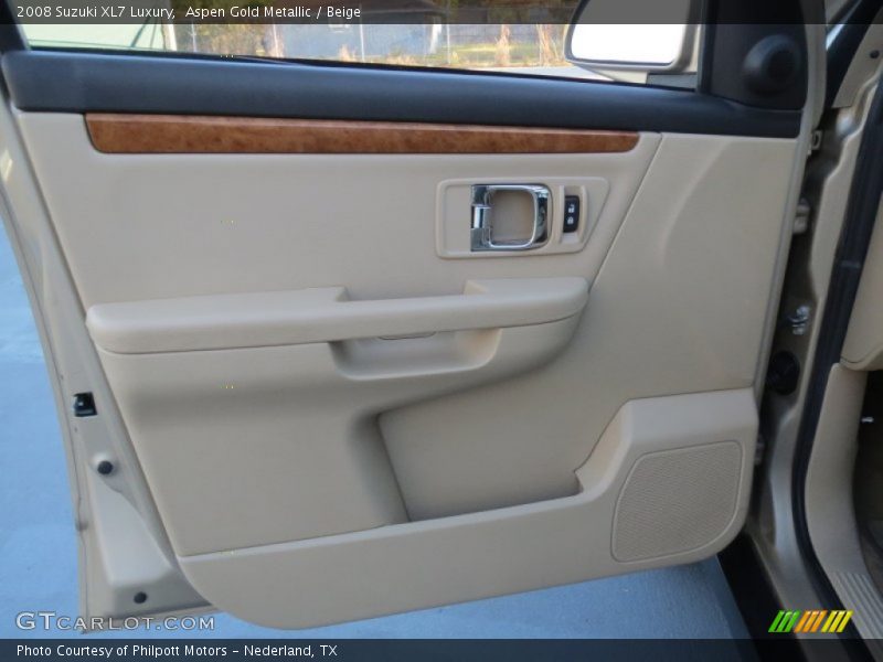 Aspen Gold Metallic / Beige 2008 Suzuki XL7 Luxury