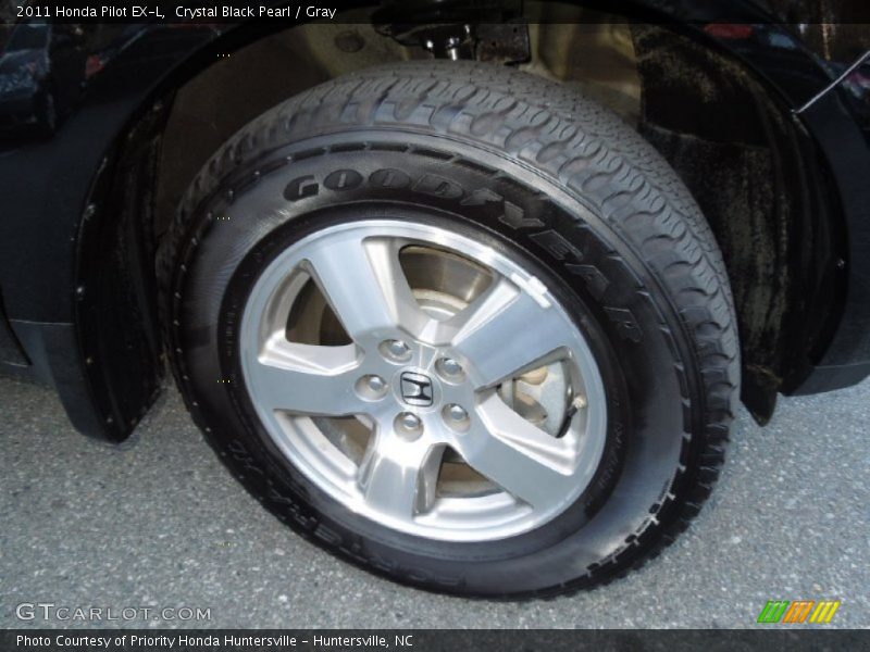 Crystal Black Pearl / Gray 2011 Honda Pilot EX-L