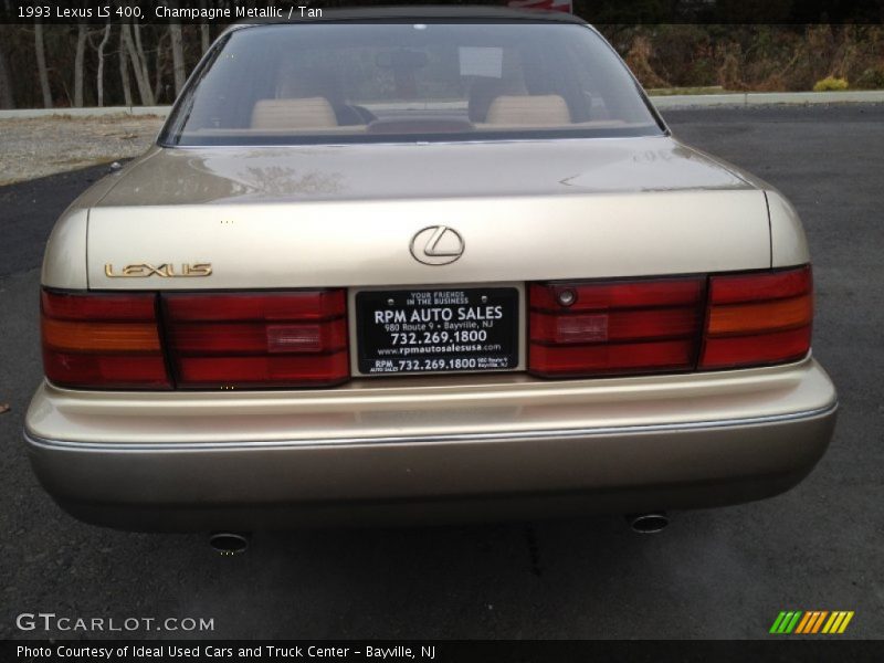 Champagne Metallic / Tan 1993 Lexus LS 400