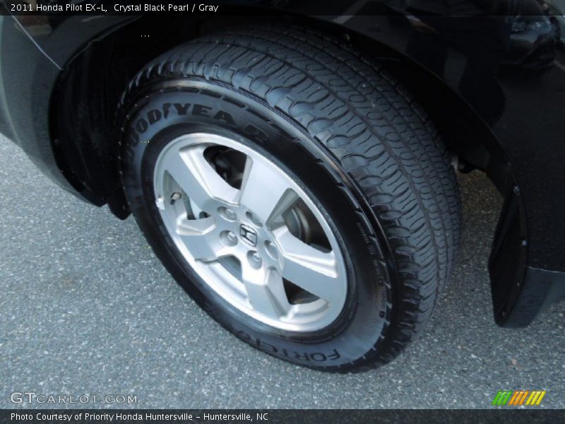 Crystal Black Pearl / Gray 2011 Honda Pilot EX-L