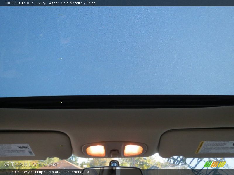 Aspen Gold Metallic / Beige 2008 Suzuki XL7 Luxury