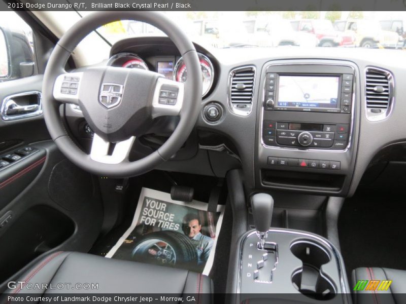 Brilliant Black Crystal Pearl / Black 2013 Dodge Durango R/T