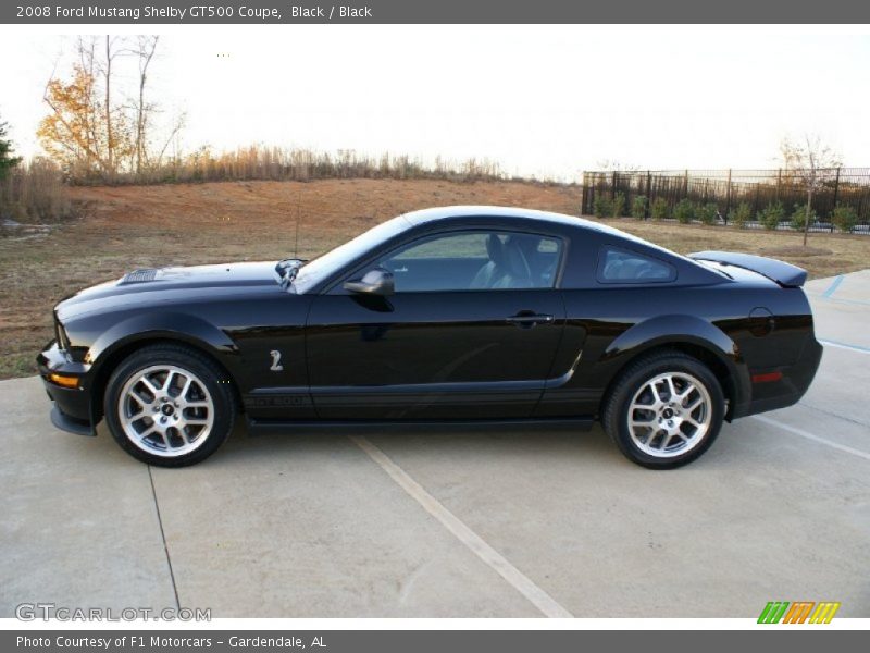 Black / Black 2008 Ford Mustang Shelby GT500 Coupe