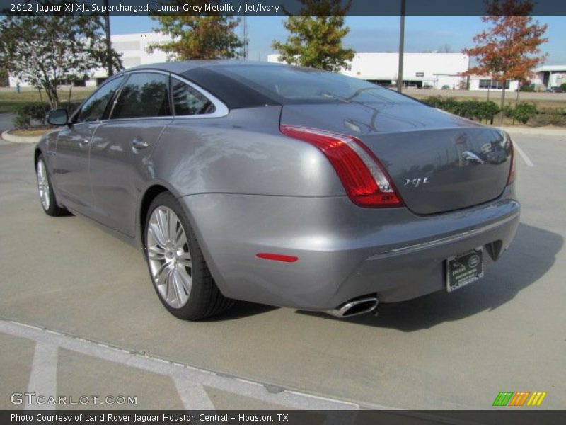 Lunar Grey Metallic / Jet/Ivory 2012 Jaguar XJ XJL Supercharged