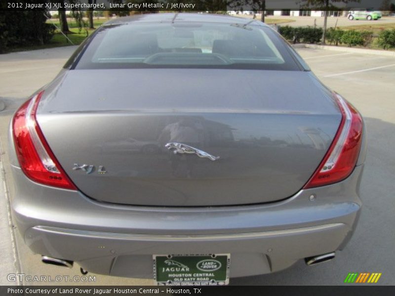 Lunar Grey Metallic / Jet/Ivory 2012 Jaguar XJ XJL Supercharged