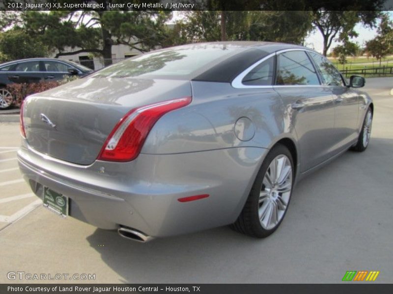 Lunar Grey Metallic / Jet/Ivory 2012 Jaguar XJ XJL Supercharged