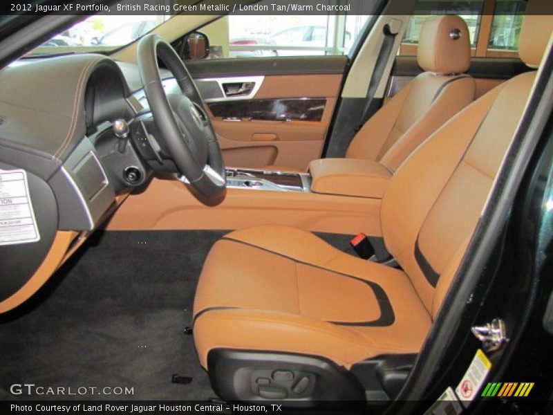British Racing Green Metallic / London Tan/Warm Charcoal 2012 Jaguar XF Portfolio