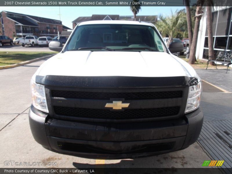 Summit White / Dark Titanium Gray 2007 Chevrolet Silverado 1500 Work Truck Extended Cab