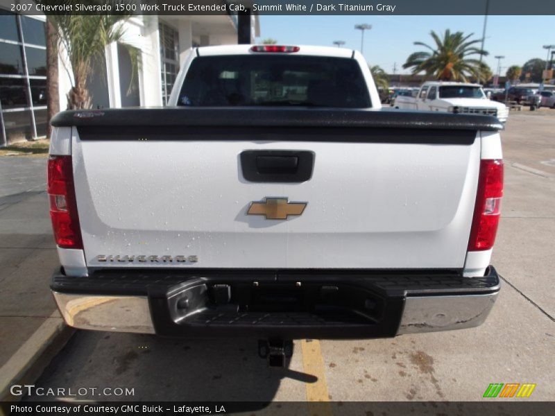 Summit White / Dark Titanium Gray 2007 Chevrolet Silverado 1500 Work Truck Extended Cab