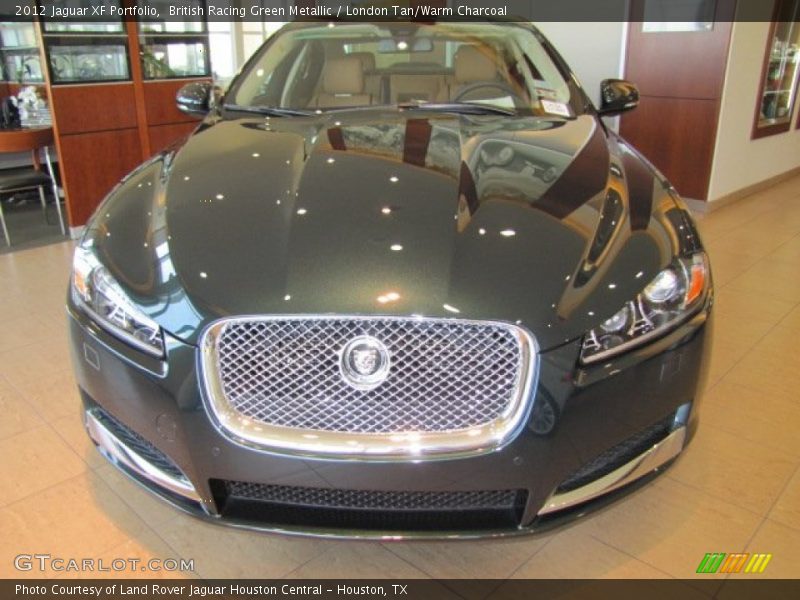 British Racing Green Metallic / London Tan/Warm Charcoal 2012 Jaguar XF Portfolio