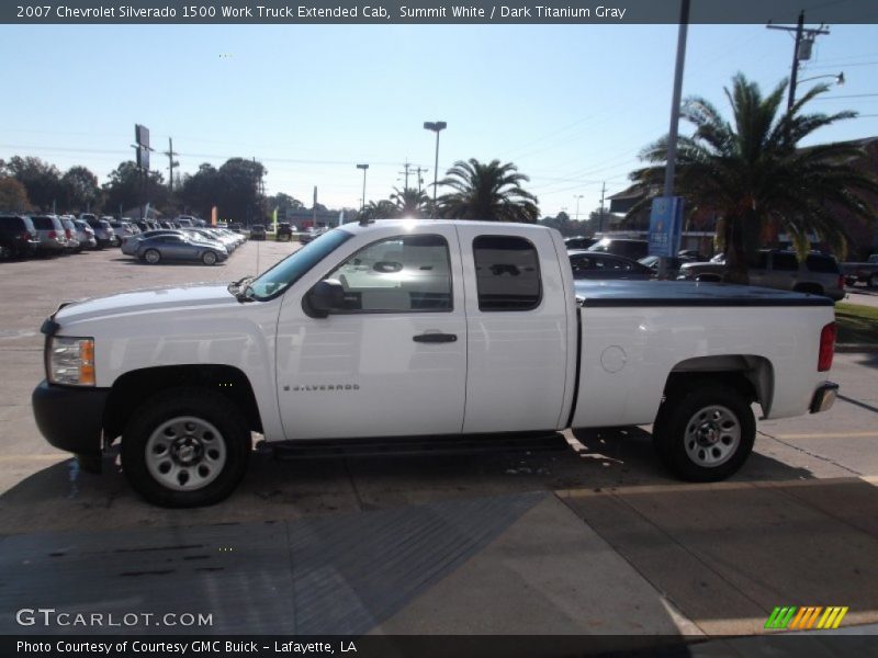Summit White / Dark Titanium Gray 2007 Chevrolet Silverado 1500 Work Truck Extended Cab