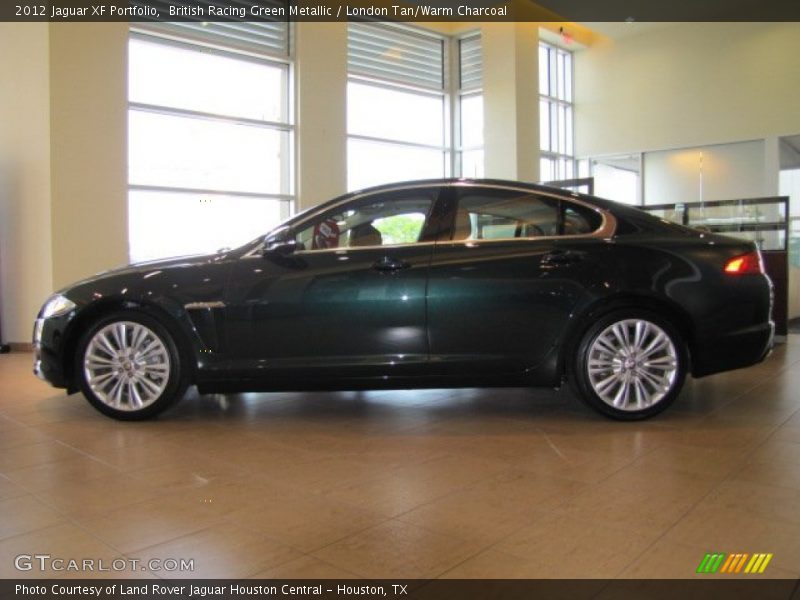 British Racing Green Metallic / London Tan/Warm Charcoal 2012 Jaguar XF Portfolio