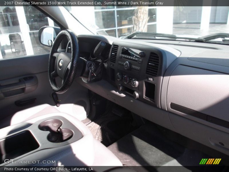 Summit White / Dark Titanium Gray 2007 Chevrolet Silverado 1500 Work Truck Extended Cab