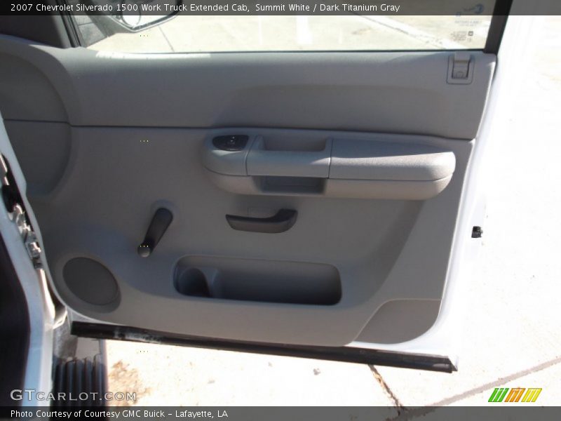 Summit White / Dark Titanium Gray 2007 Chevrolet Silverado 1500 Work Truck Extended Cab