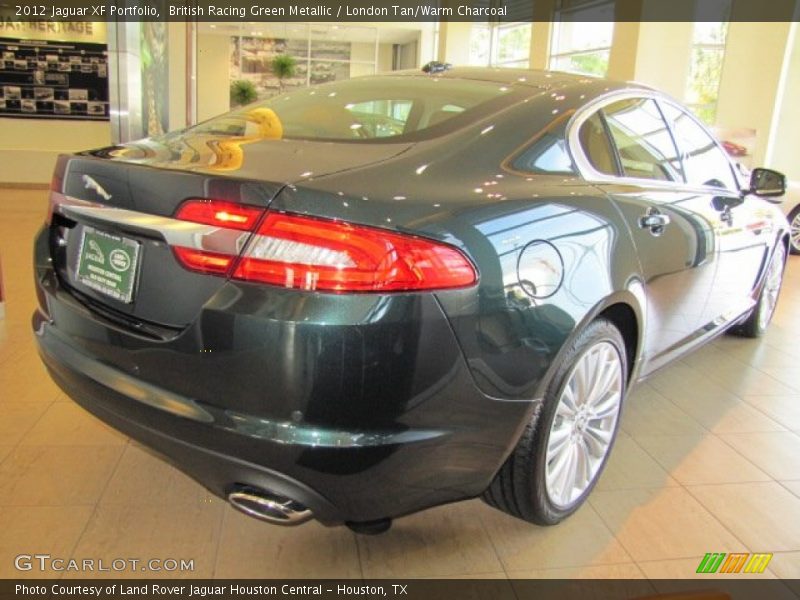 British Racing Green Metallic / London Tan/Warm Charcoal 2012 Jaguar XF Portfolio
