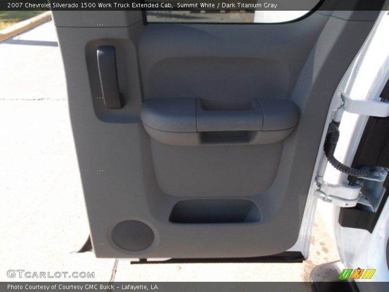 Summit White / Dark Titanium Gray 2007 Chevrolet Silverado 1500 Work Truck Extended Cab