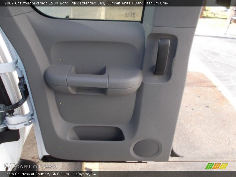 Summit White / Dark Titanium Gray 2007 Chevrolet Silverado 1500 Work Truck Extended Cab