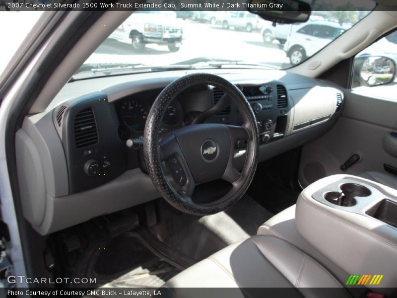 Summit White / Dark Titanium Gray 2007 Chevrolet Silverado 1500 Work Truck Extended Cab