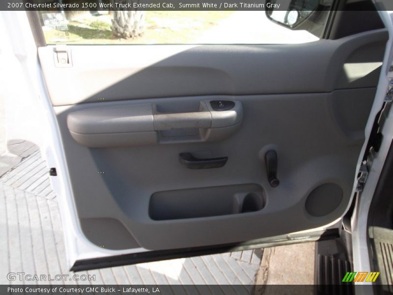 Summit White / Dark Titanium Gray 2007 Chevrolet Silverado 1500 Work Truck Extended Cab