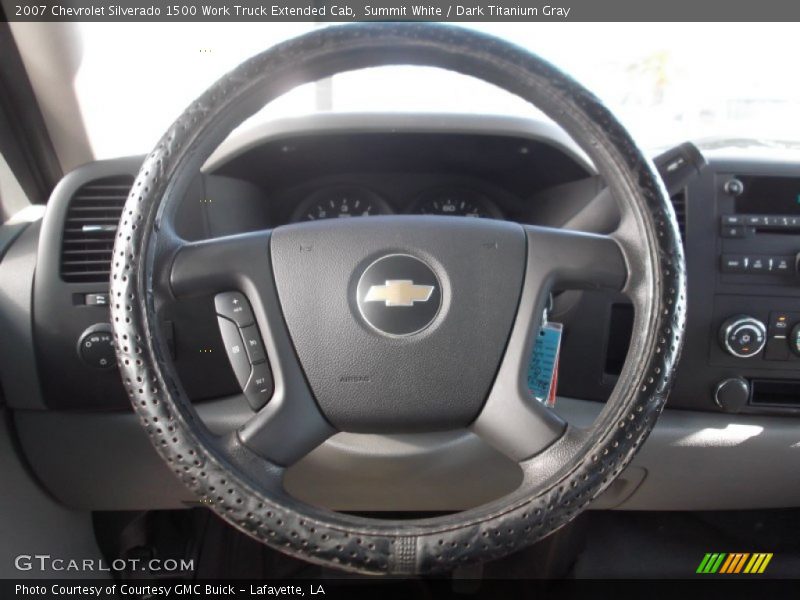 Summit White / Dark Titanium Gray 2007 Chevrolet Silverado 1500 Work Truck Extended Cab