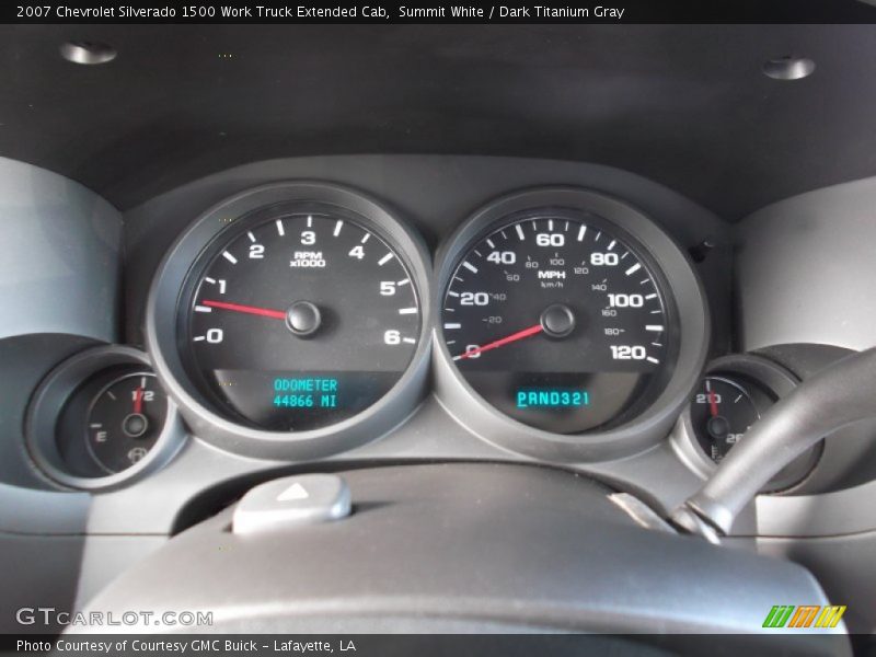 Summit White / Dark Titanium Gray 2007 Chevrolet Silverado 1500 Work Truck Extended Cab