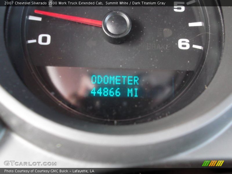 Summit White / Dark Titanium Gray 2007 Chevrolet Silverado 1500 Work Truck Extended Cab