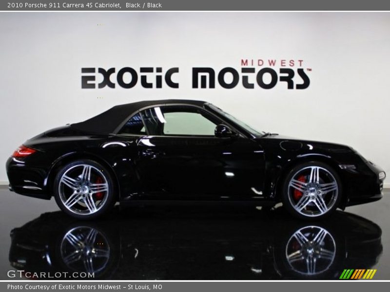 Black / Black 2010 Porsche 911 Carrera 4S Cabriolet
