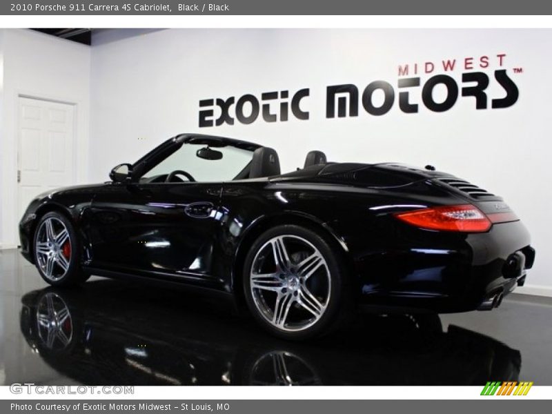 Black / Black 2010 Porsche 911 Carrera 4S Cabriolet