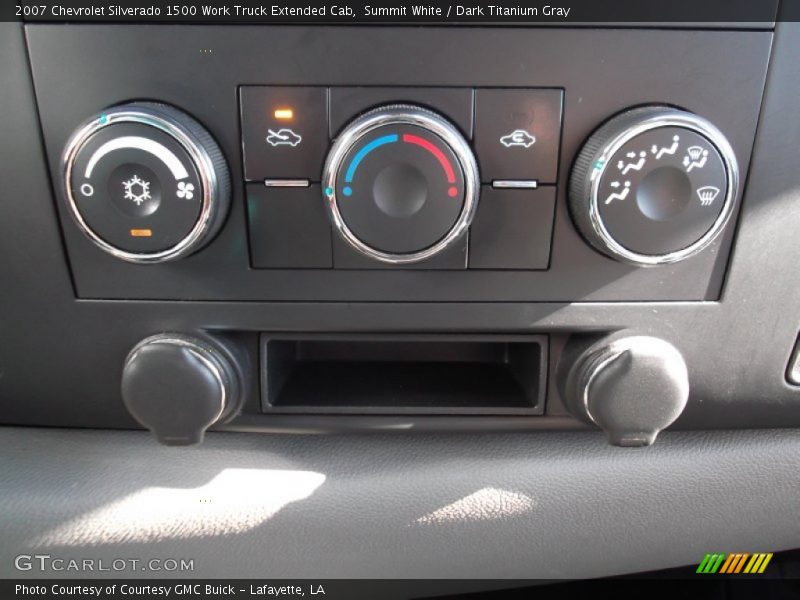 Summit White / Dark Titanium Gray 2007 Chevrolet Silverado 1500 Work Truck Extended Cab