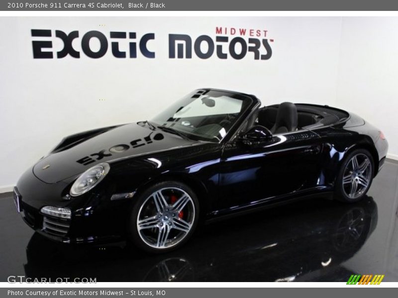 Black / Black 2010 Porsche 911 Carrera 4S Cabriolet