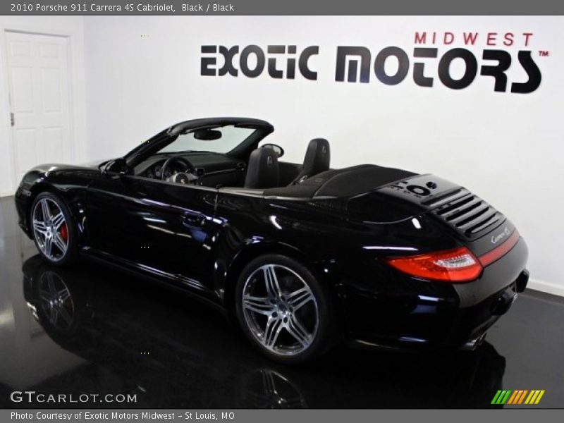 Black / Black 2010 Porsche 911 Carrera 4S Cabriolet