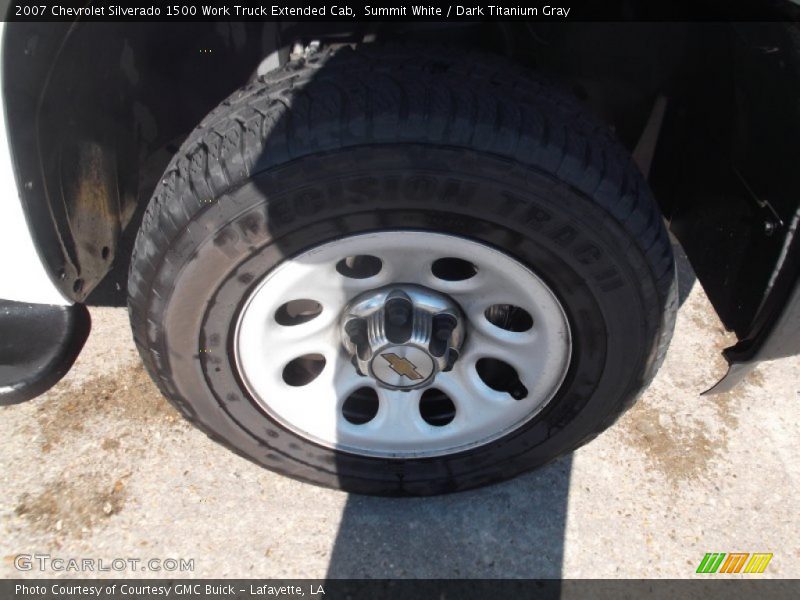 Summit White / Dark Titanium Gray 2007 Chevrolet Silverado 1500 Work Truck Extended Cab