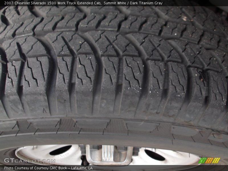 Summit White / Dark Titanium Gray 2007 Chevrolet Silverado 1500 Work Truck Extended Cab