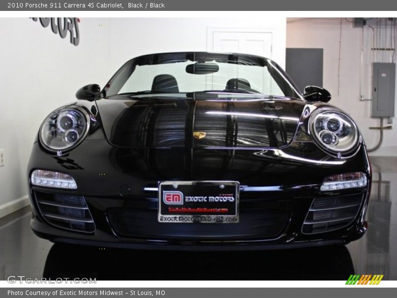 Black / Black 2010 Porsche 911 Carrera 4S Cabriolet