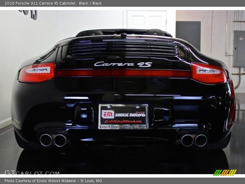 Black / Black 2010 Porsche 911 Carrera 4S Cabriolet