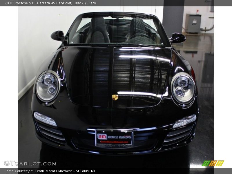 Black / Black 2010 Porsche 911 Carrera 4S Cabriolet