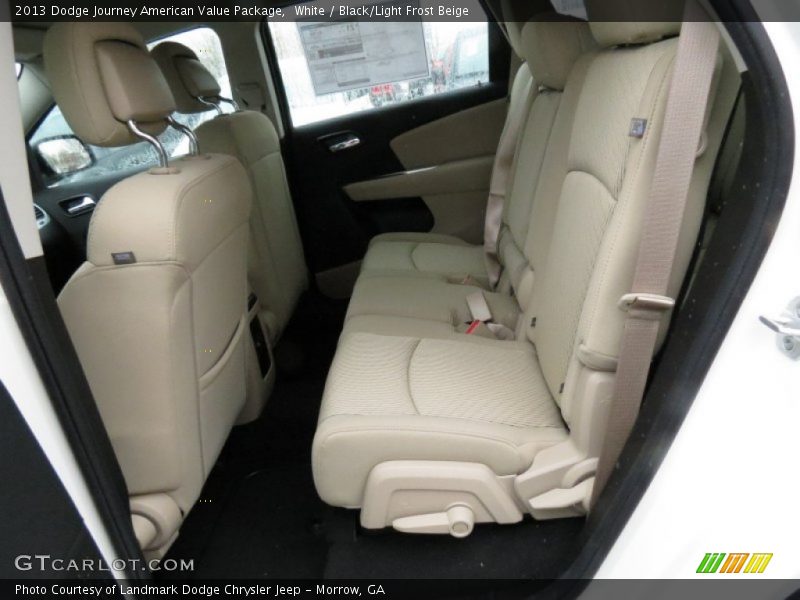 White / Black/Light Frost Beige 2013 Dodge Journey American Value Package