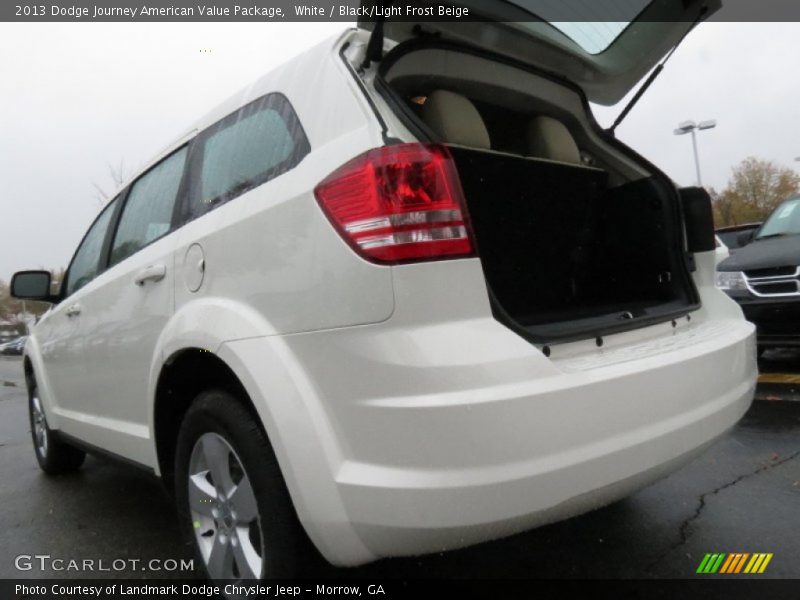 White / Black/Light Frost Beige 2013 Dodge Journey American Value Package