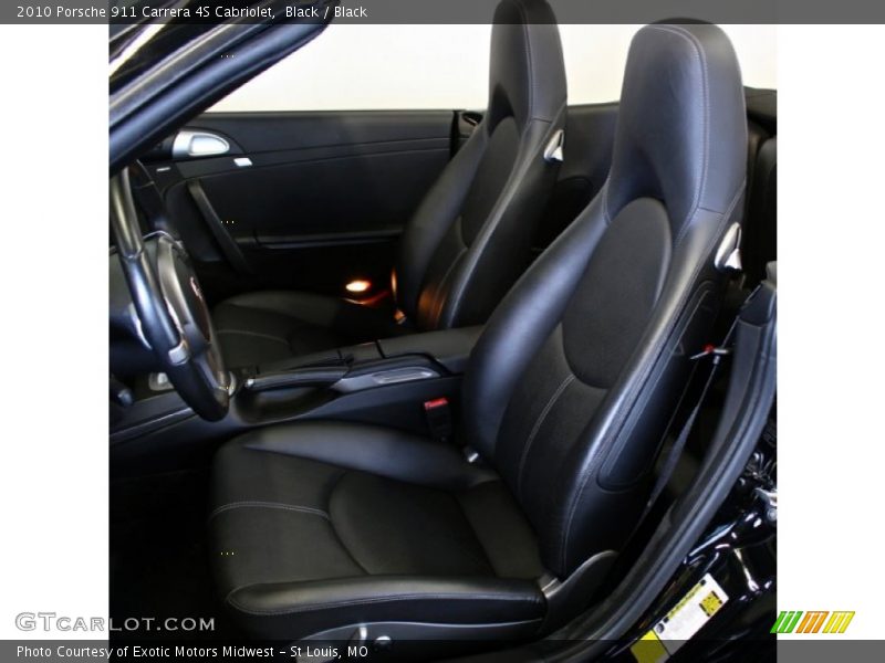 Black / Black 2010 Porsche 911 Carrera 4S Cabriolet