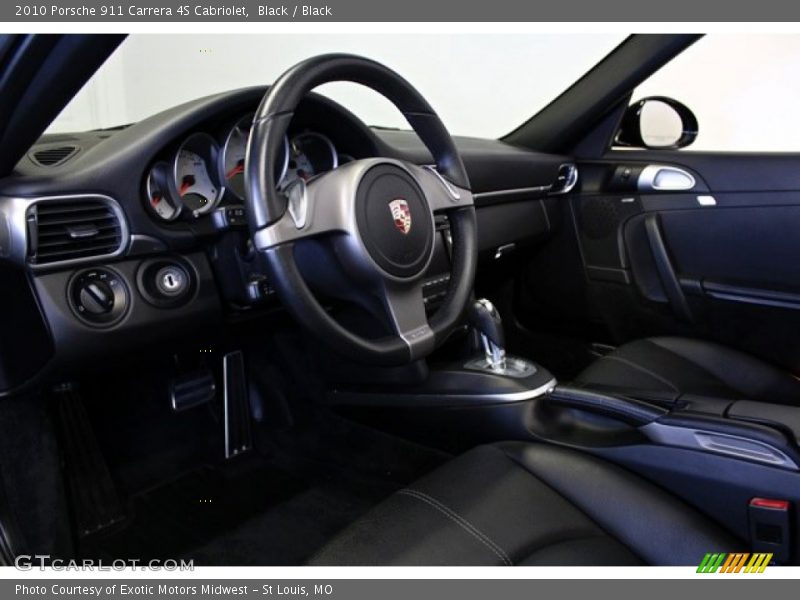 Black / Black 2010 Porsche 911 Carrera 4S Cabriolet