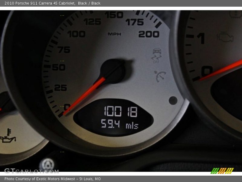 Black / Black 2010 Porsche 911 Carrera 4S Cabriolet
