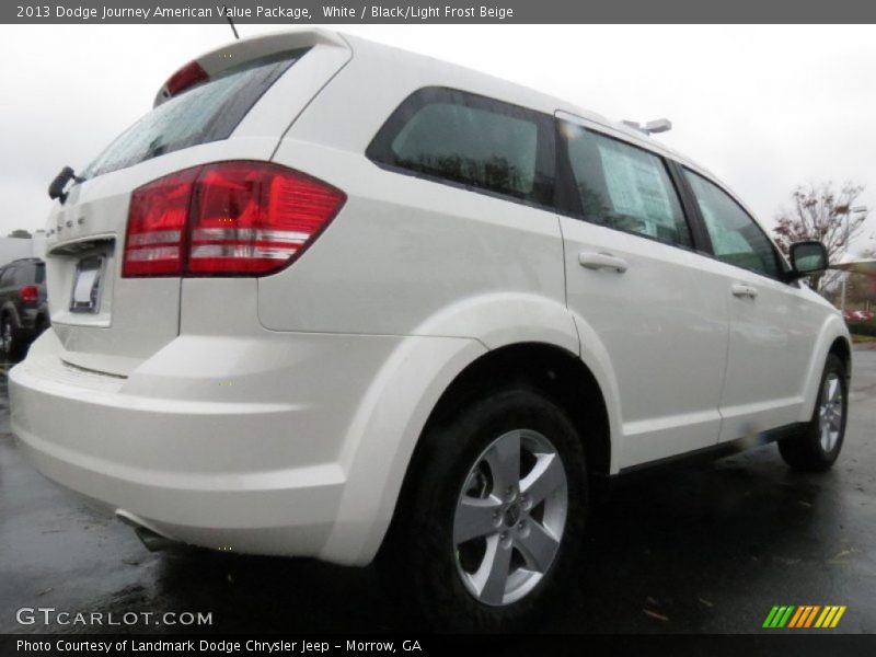 White / Black/Light Frost Beige 2013 Dodge Journey American Value Package