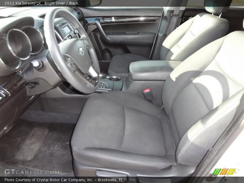 Bright Silver / Black 2011 Kia Sorento LX