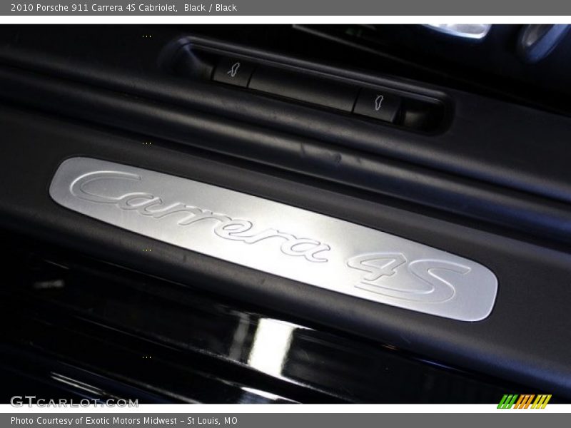 Black / Black 2010 Porsche 911 Carrera 4S Cabriolet